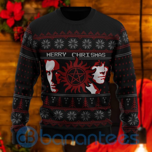 Supernatural All Over Printed Ugly Christmas Sweater Product Photo