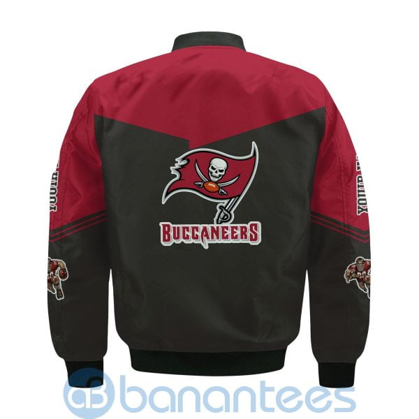 Tampa Bay Buccaneers American Football Team Logo Custom Name Bomber Jacket Product Photo