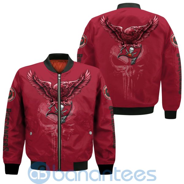 Tampa Bay Buccaneers Logo Eagle Skull Bomber Jacket Product Photo