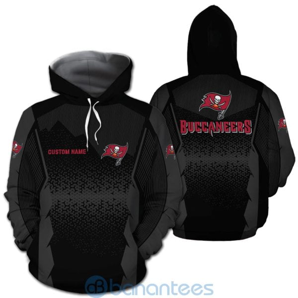 Tampa Bay Buccaneers NFL Football Team Custom Name Black 3D All Over Printed Shirt Product Photo