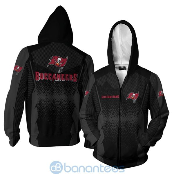 Tampa Bay Buccaneers NFL Football Team Custom Name Black 3D All Over Printed Shirt Product Photo