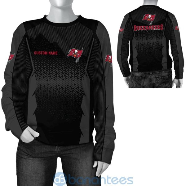 Tampa Bay Buccaneers NFL Football Team Custom Name Black 3D All Over Printed Shirt Product Photo