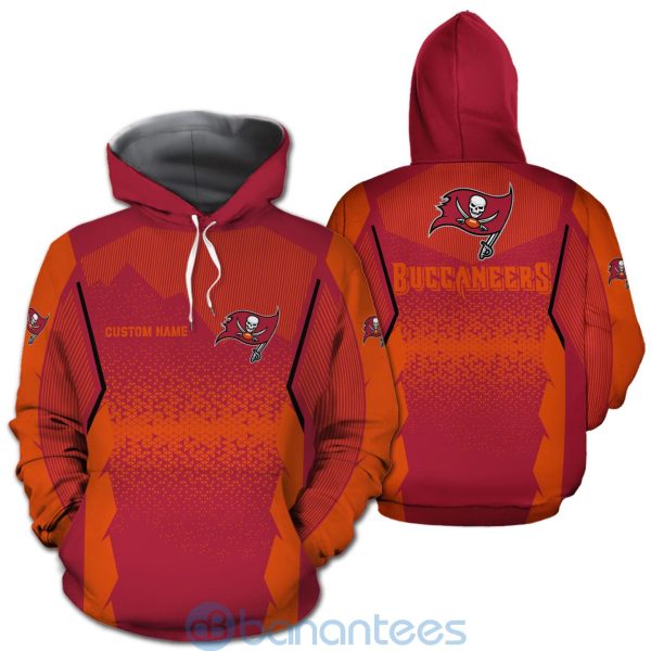 Tampa Bay Buccaneers NFL Football Team Custom Name Red 3D All Over Printed Shirt Product Photo