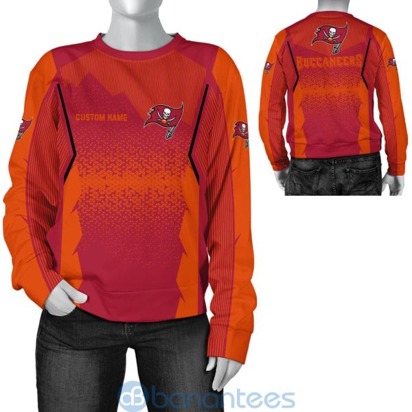 Tampa Bay Buccaneers NFL Football Team Custom Name Red 3D All Over Printed Shirt Product Photo