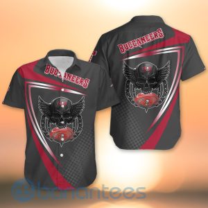 Tampa Bay Buccaneers NFL Skull American Football Sporty Design 3D All Over Printed Shirt Product Photo