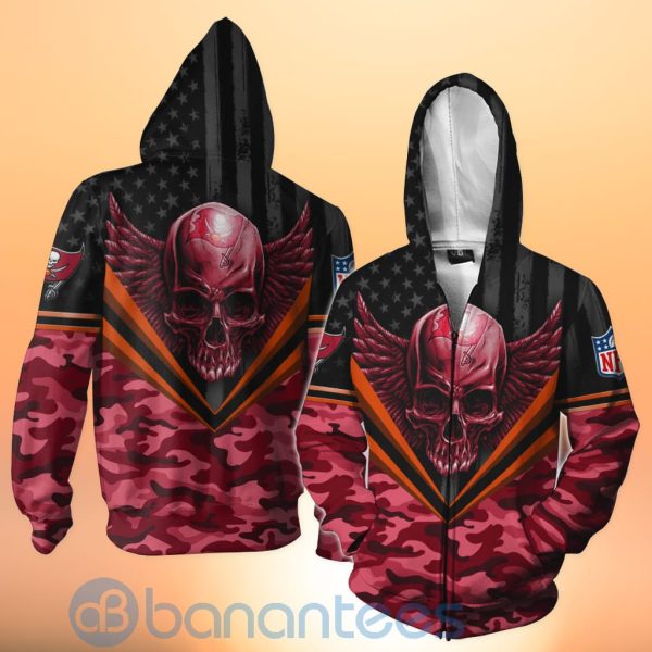 Tampa Bay Buccaneers Skull Wings 3D All Over Printed Shirt Product Photo