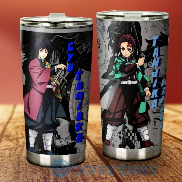 Tanjiro And Giyuu Tumbler Custom Demon Slayer Anime Gifts For Fans Product Photo