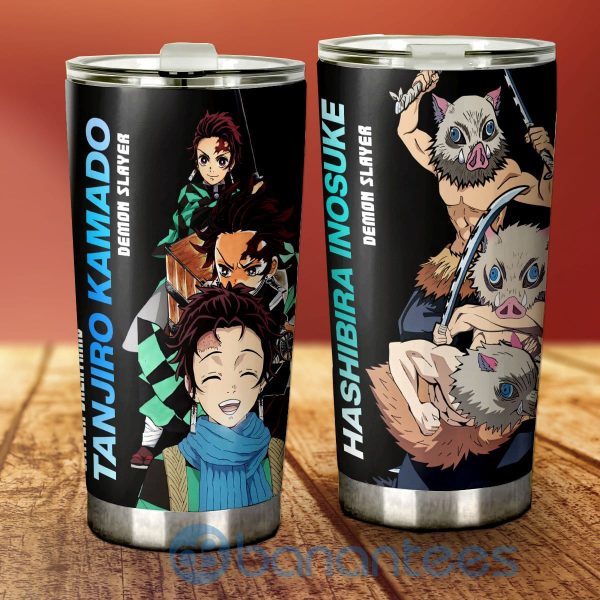 Tanjiro And Inosuke Tumbler Custom Demon Slayer Anime Gifts Idea For Fans Product Photo
