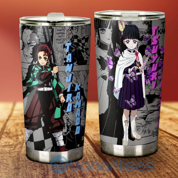 Tanjiro And Kanao Tumbler Custom Demon Slayer Anime Gifts For Fans Product Photo