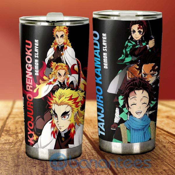 Tanjiro And Rengoku Tumbler Custom Demon Slayer Anime Gifts Idea For Fans Product Photo