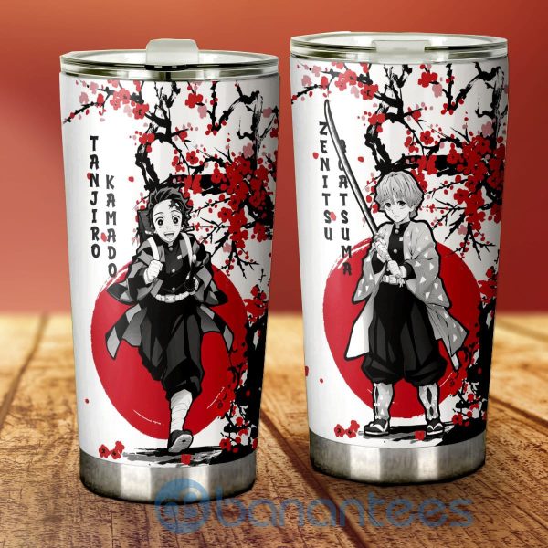 Tanjiro And Zenitsu Tumbler Custom Japan Style Demon Slayer Anime For Fans Product Photo