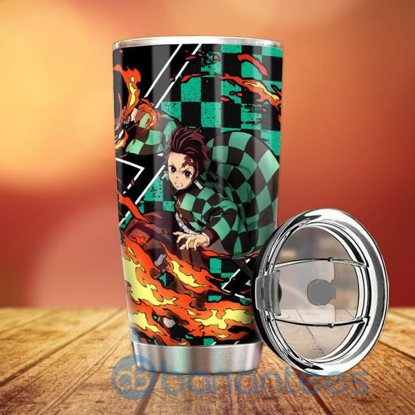 Tanjiro Custom Sun Breathing Skill Demon Slayer Anime Tumbler Product Photo