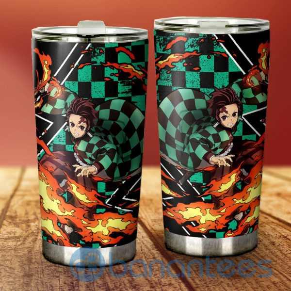 Tanjiro Custom Sun Breathing Skill Demon Slayer Anime Tumbler Product Photo