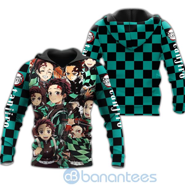 Tanjiro Demon Slayers Costume Anime Fan Gift All Over Printed 3D Hoodie Zip Hoodie Product Photo