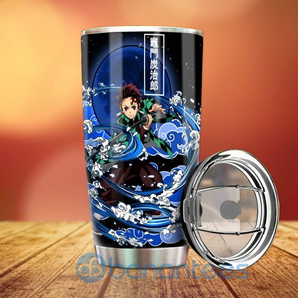 Tanjiro Water And Sun Breathing Skill Custom Anime Demon Slayer Tumbler Product Photo