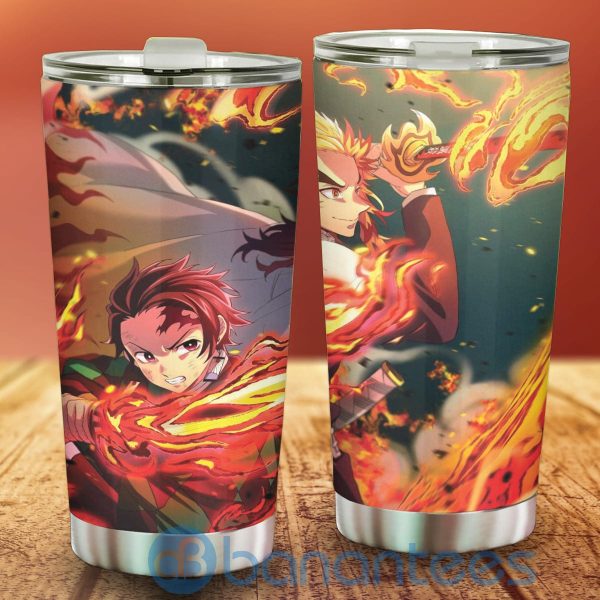 Tanjiro X Rengoku Custom Demon Slayer Anime Tumbler Product Photo