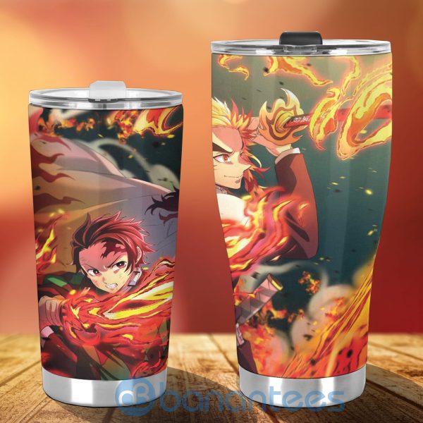 Tanjiro X Rengoku Custom Demon Slayer Anime Tumbler Product Photo