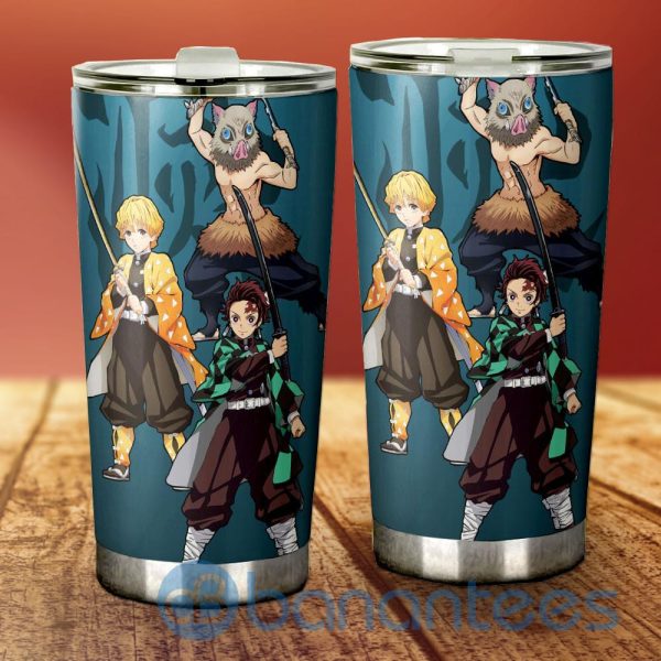 Tanjiro Zenitsu Inosuke Custom Demon Slayer Anime Tumbler Product Photo