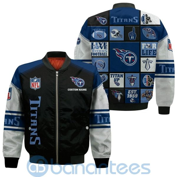 Tennessee Titans Custom Name Bomber Jacket Product Photo