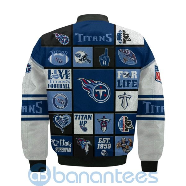Tennessee Titans Custom Name Bomber Jacket Product Photo