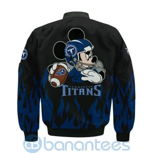 Tennessee Titans Football Team Logo Disney Mickey Custom Name Bomber Jacket Product Photo