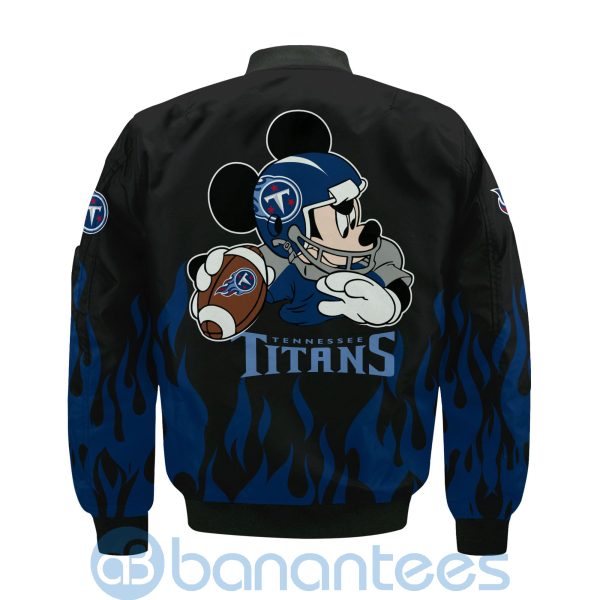 Tennessee Titans Football Team Logo Disney Mickey Custom Name Bomber Jacket Product Photo