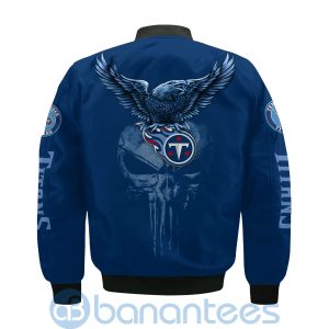 Tennessee Titans Logo Eagle Skull Bomber Jacket Product Photo