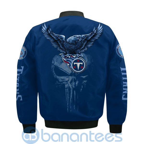 Tennessee Titans Logo Eagle Skull Bomber Jacket Product Photo