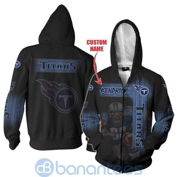 Tennessee Titans Mascot Custom Name 3D All Over Printed Shirt Product Photo