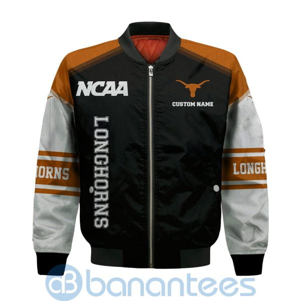 Texas Longhorns Custom Name Bomber Jacket Product Photo