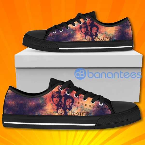 The Doors Lovely Design Graphic Low Top Canvas Shoes Product Photo