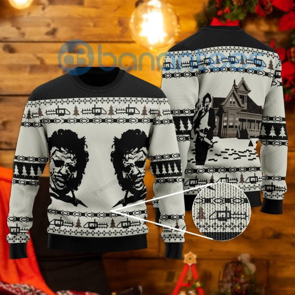 The Texas Chainsaw Massacre All Over Printed Ugly Christmas Sweater Product Photo