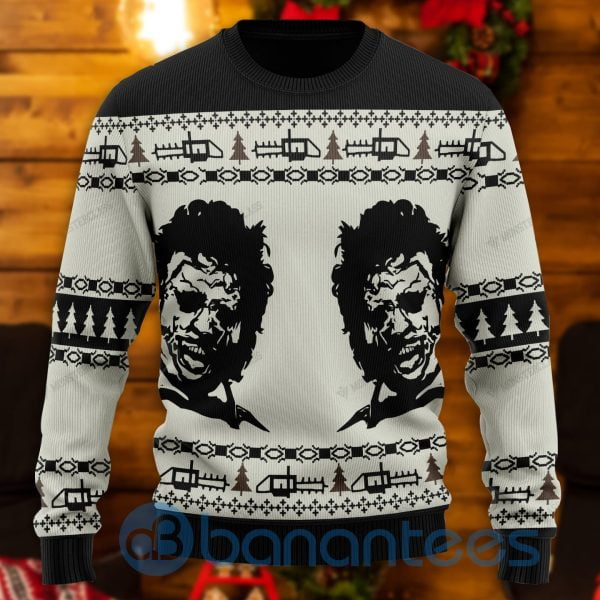 The Texas Chainsaw Massacre All Over Printed Ugly Christmas Sweater Product Photo