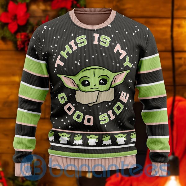 This Is My Good Side All Over Printed Ugly Christmas Sweater Product Photo
