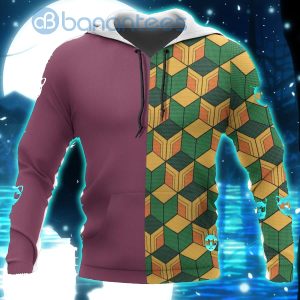 Tomioka Giyuu Costume Demon Slayer Anime All Over Printed 3D Shirt - 3D Hoodie - Red