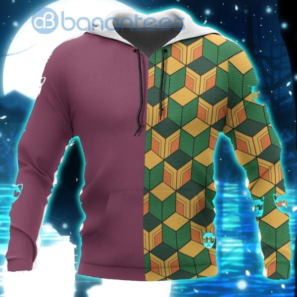 Tomioka Giyuu Costume Demon Slayer Anime All Over Printed 3D Shirt - 3D Hoodie - Red