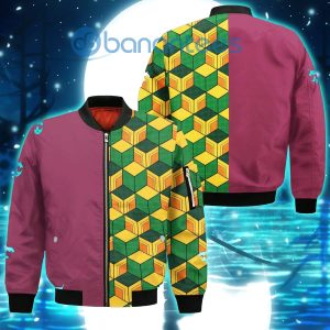 Tomioka Giyuu Costume Demon Slayer Anime All Over Printed 3D Shirt - Bomber Jacker - Red