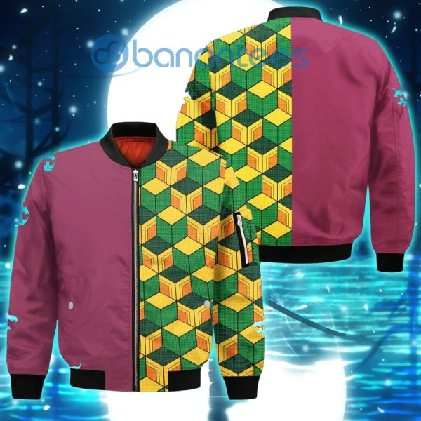 Tomioka Giyuu Costume Demon Slayer Anime All Over Printed 3D Shirt - Bomber Jacker - Red