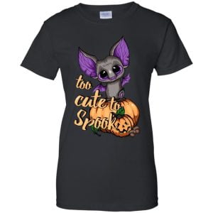 Too Cute To Spook Pumpkin Happy Halloween T Shirt Hoodie Sweatshirt Product Photo
