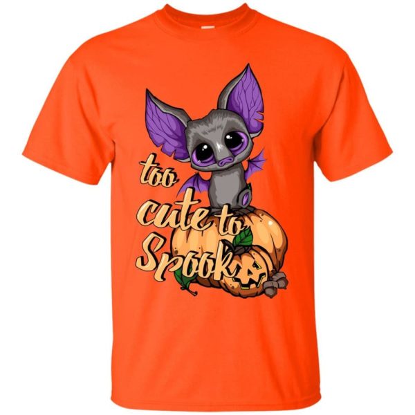 Too Cute To Spook Pumpkin Happy Halloween T Shirt Hoodie Sweatshirt Product Photo