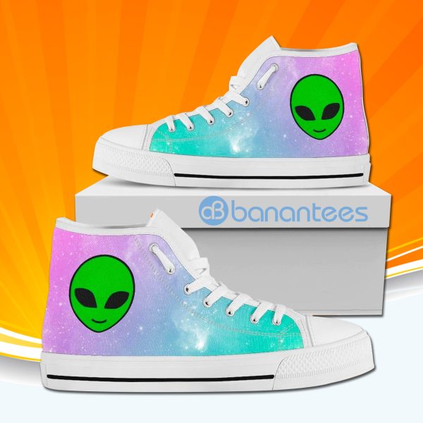 Trippy Alien High Top Canvas Shoes Sneakers For Men And Women Product Photo