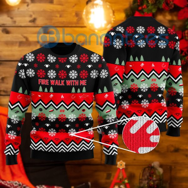 Twin Peaks Fire Walk With Me All Over Printed Ugly Christmas Sweater Product Photo