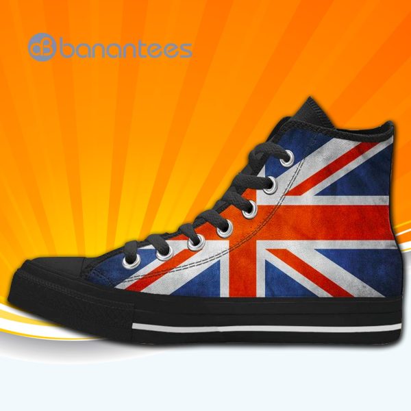 United Kingdom Uk Flag High Top Canvas Shoes Sneakers For Men And Women Product Photo