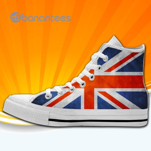 United Kingdom Uk Flag High Top Canvas Shoes Sneakers For Men And Women Product Photo