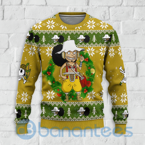 Usopp One Piece Anime Lover Ugly Christmas 3D Sweater For Men And Women Product Photo