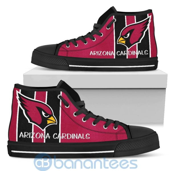 Vertical Stripes Style Arizona Cardinals High Top Shoes Product Photo