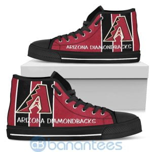 Vertical Stripes Style Arizona Diamondbacks High Top Shoes Product Photo