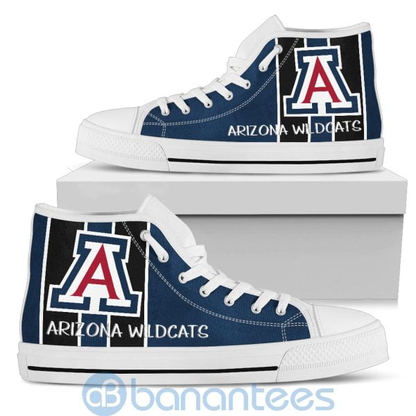 Vertical Stripes Style Arizona Wildcats High Top Shoes Product Photo