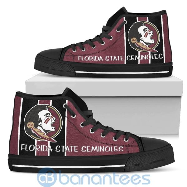 Vertical Stripes Style Florida State Seminoles High Top Shoes Product Photo