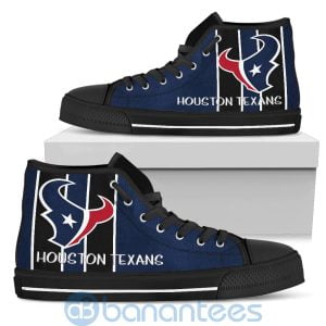 Vertical Stripes Style Houston Texans High Top Shoes Product Photo